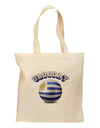 Soccer Ball Flag - Uruguay Grocery Tote Bag-Grocery Tote-TooLoud-Natural-Medium-Davson Sales