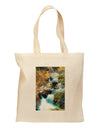 Rockies Waterfall Grocery Tote Bag - Natural-Grocery Tote-TooLoud-Natural-Medium-Davson Sales