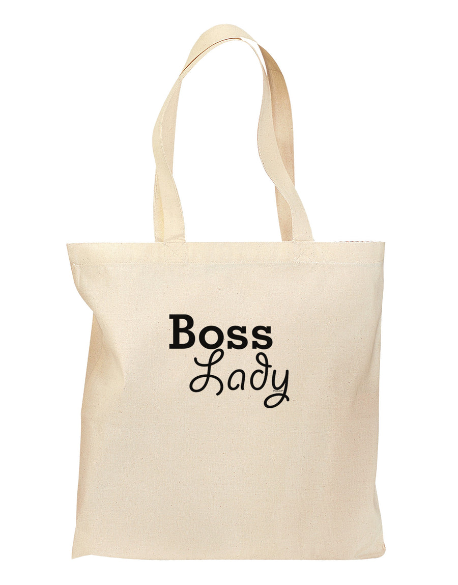 Boss Lady - Boss Day Grocery Tote Bag-Grocery Tote-TooLoud-Natural-Medium-Davson Sales