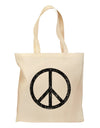 Peace Sign Symbol - Distressed Grocery Tote Bag-Grocery Tote-TooLoud-Natural-Medium-Davson Sales