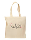 Stethoscope Heartbeat Grocery Tote Bag-Grocery Tote-TooLoud-Natural-Medium-Davson Sales