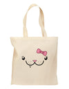 Kyu-T Face - Snagglette Cute Girl Critter Grocery Tote Bag-Grocery Tote-TooLoud-Natural-Medium-Davson Sales