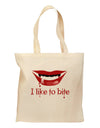 Like to Bite Grocery Tote Bag-Grocery Tote-TooLoud-Natural-Medium-Davson Sales