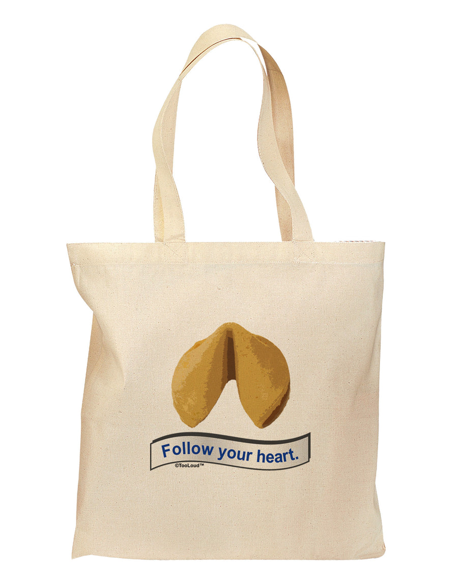 Follow Your Heart Fortune Grocery Tote Bag-Grocery Tote-TooLoud-Natural-Medium-Davson Sales