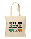 Kiss Me I'm Pretending to Be Irish Grocery Tote Bag by TooLoud-Grocery Tote-TooLoud-Natural-Medium-Davson Sales