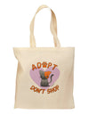 Adopt Don't Shop Cute Kitty Grocery Tote Bag-Grocery Tote-TooLoud-Natural-Medium-Davson Sales