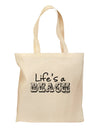 Lifes a Beach Grocery Tote Bag by TooLoud-Grocery Tote-TooLoud-Natural-Medium-Davson Sales