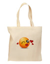 Kissy Face Emoji Girl Grocery Tote Bag-Grocery Tote-TooLoud-Natural-Medium-Davson Sales