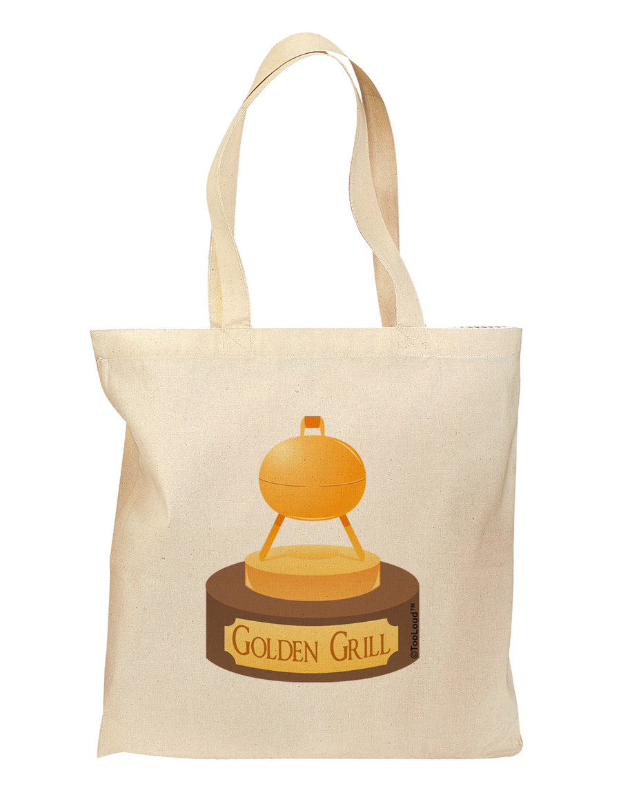 Golden Grill Trophy Grocery Tote Bag by TooLoud-Grocery Tote-TooLoud-Natural-Medium-Davson Sales