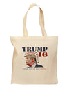 Trump - Hell Toupee Grocery Tote Bag-Grocery Tote-TooLoud-Natural-Medium-Davson Sales