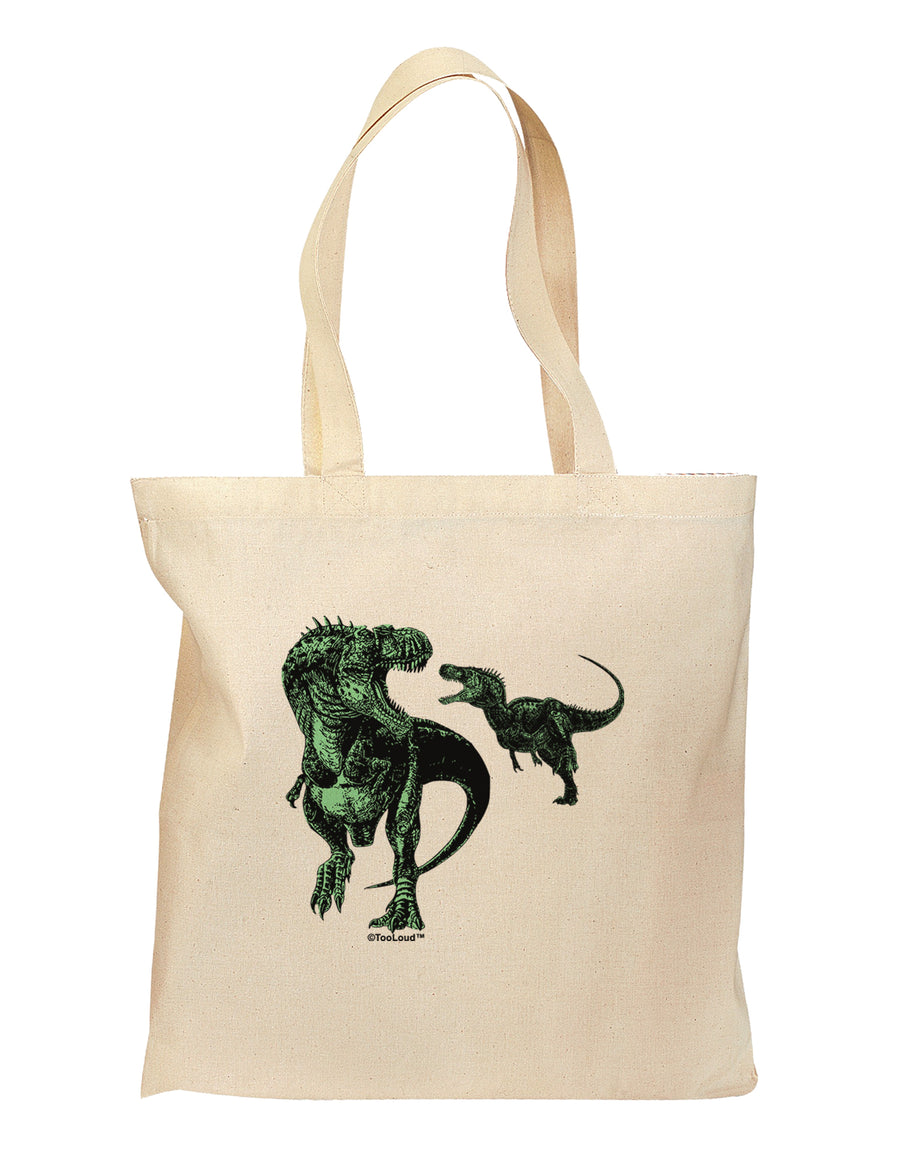 Jurassic Dinosaur Design 1 Grocery Tote Bag by TooLoud-Grocery Tote-TooLoud-Natural-Medium-Davson Sales