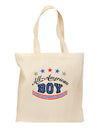 All-American Boy Grocery Tote Bag-Grocery Tote-TooLoud-Natural-Medium-Davson Sales