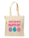 TooLoud Eggspert Hunter - Easter - Pink Grocery Tote Bag-Grocery Tote-TooLoud-Natural-Medium-Davson Sales