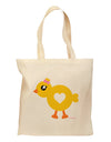 Cute Chick with Bow Grocery Tote Bag by TooLoud-Grocery Tote-TooLoud-Natural-Medium-Davson Sales