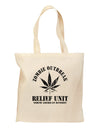 Zombie Outbreak Relief Unit - Marijuana Grocery Tote Bag-Grocery Tote-TooLoud-Natural-Medium-Davson Sales