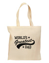 World's Greatest Dad - Sport Style Grocery Tote Bag by TooLoud-Grocery Tote-TooLoud-Natural-Medium-Davson Sales