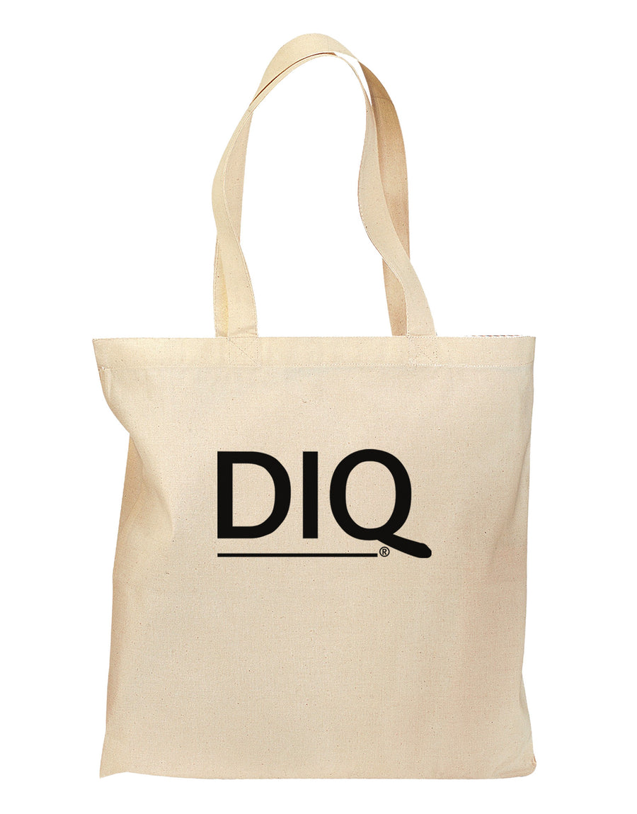 DIQ Wear Logo Grocery Tote Bag-Grocery Tote-DIQ Wear-Natural-Medium-Davson Sales