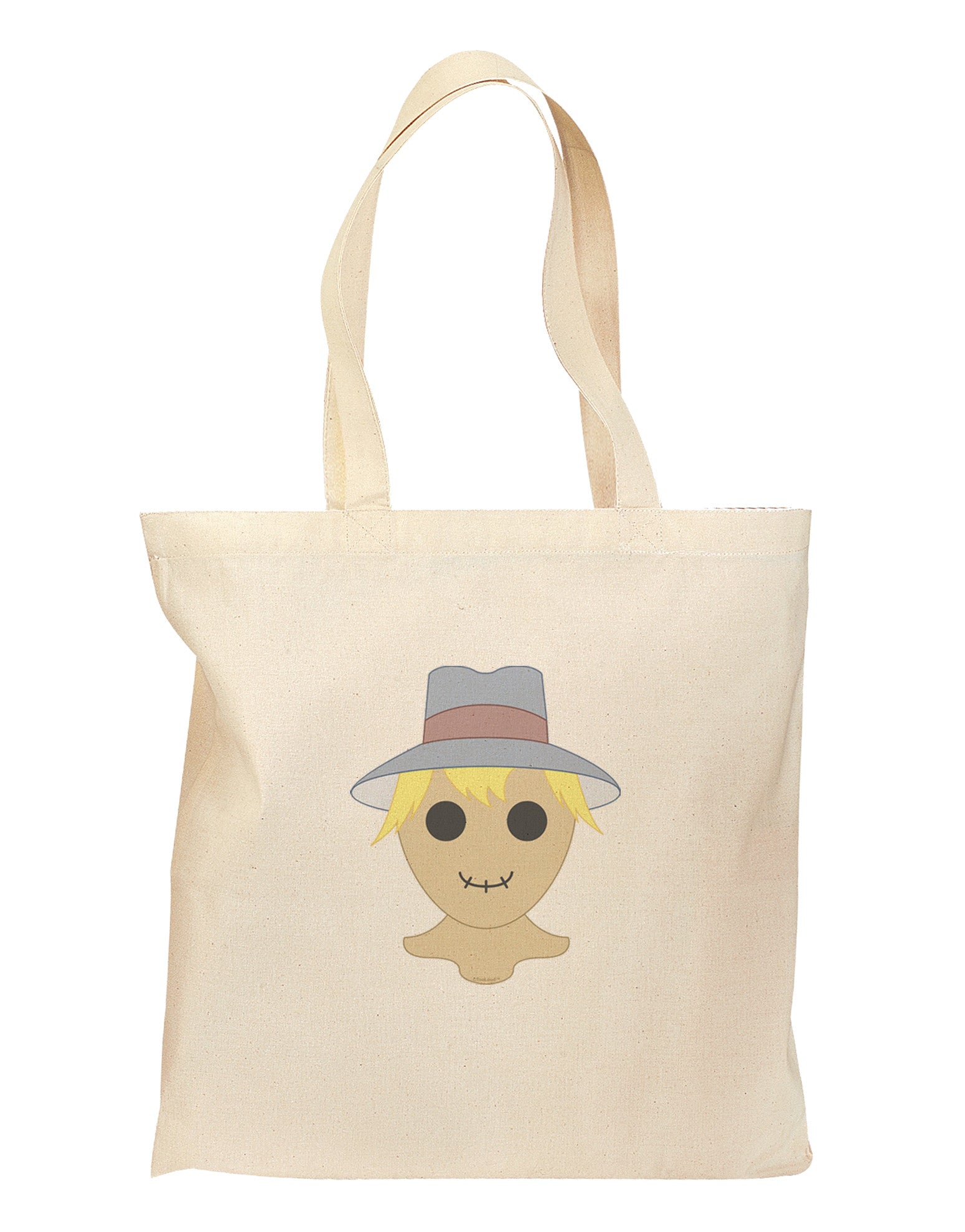 Lil Scarecrow Grocery Tote Bag-Grocery Tote-TooLoud-Natural-Medium-Davson Sales