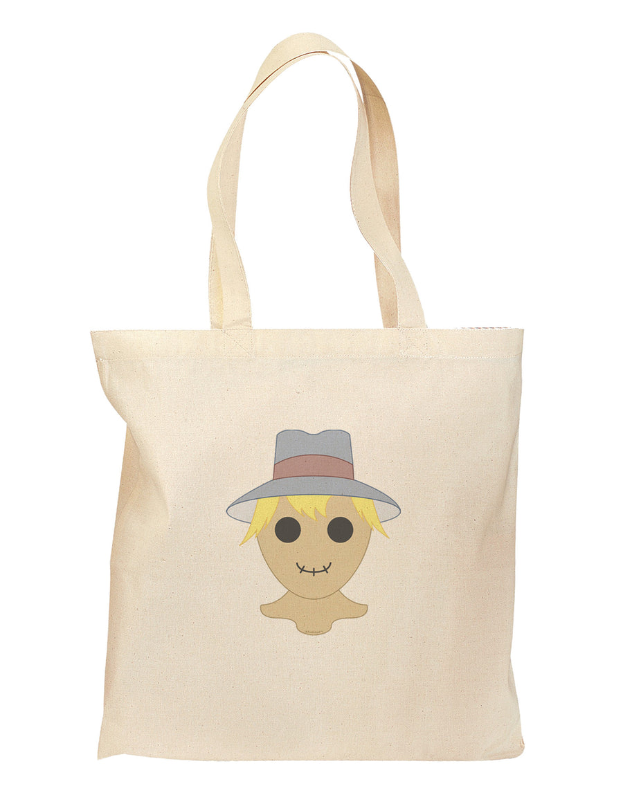 Lil Scarecrow Grocery Tote Bag-Grocery Tote-TooLoud-Natural-Medium-Davson Sales