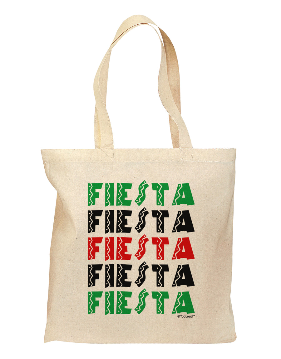 Cinco Fiestas Grocery Tote Bag by TooLoud-Grocery Tote-TooLoud-Natural-Medium-Davson Sales