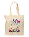 I love Unicorns Grocery Tote Bag-Grocery Tote-TooLoud-Natural-Medium-Davson Sales