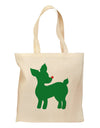 Cute Red and Green Rudolph - Christmas Grocery Tote Bag by TooLoud-Grocery Tote-TooLoud-Natural-Medium-Davson Sales