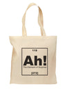 Ah the Element of Surprise Funny Science Grocery Tote Bag - Natural by TooLoud-Grocery Tote-TooLoud-Natural-Medium-Davson Sales