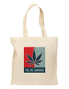 Yes We Cannabis - Marijuana Leaf Grocery Tote Bag-Grocery Tote-TooLoud-Natural-Medium-Davson Sales