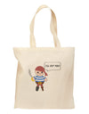 I'll Cut You - Petey the Pirate Grocery Tote Bag-Grocery Tote-TooLoud-Natural-Medium-Davson Sales