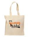 It's Halloween Witches Hat Grocery Tote Bag-Grocery Tote-TooLoud-Natural-Medium-Davson Sales