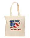 I Love America Grocery Tote Bag-Grocery Tote-TooLoud-Natural-Medium-Davson Sales