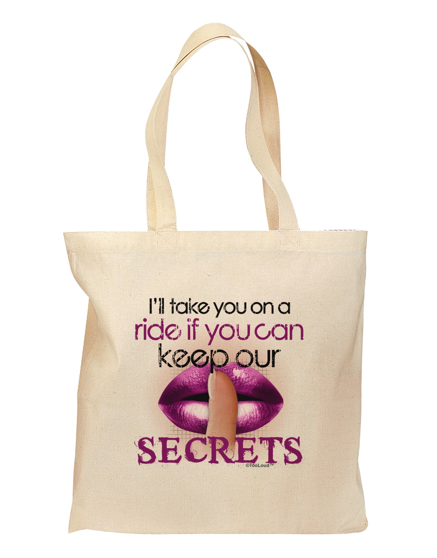If You Can Keep Our Secrets Grocery Tote Bag-Grocery Tote-TooLoud-Natural-Medium-Davson Sales