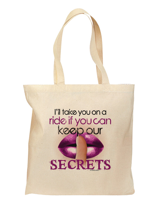 If You Can Keep Our Secrets Grocery Tote Bag-Grocery Tote-TooLoud-Natural-Medium-Davson Sales