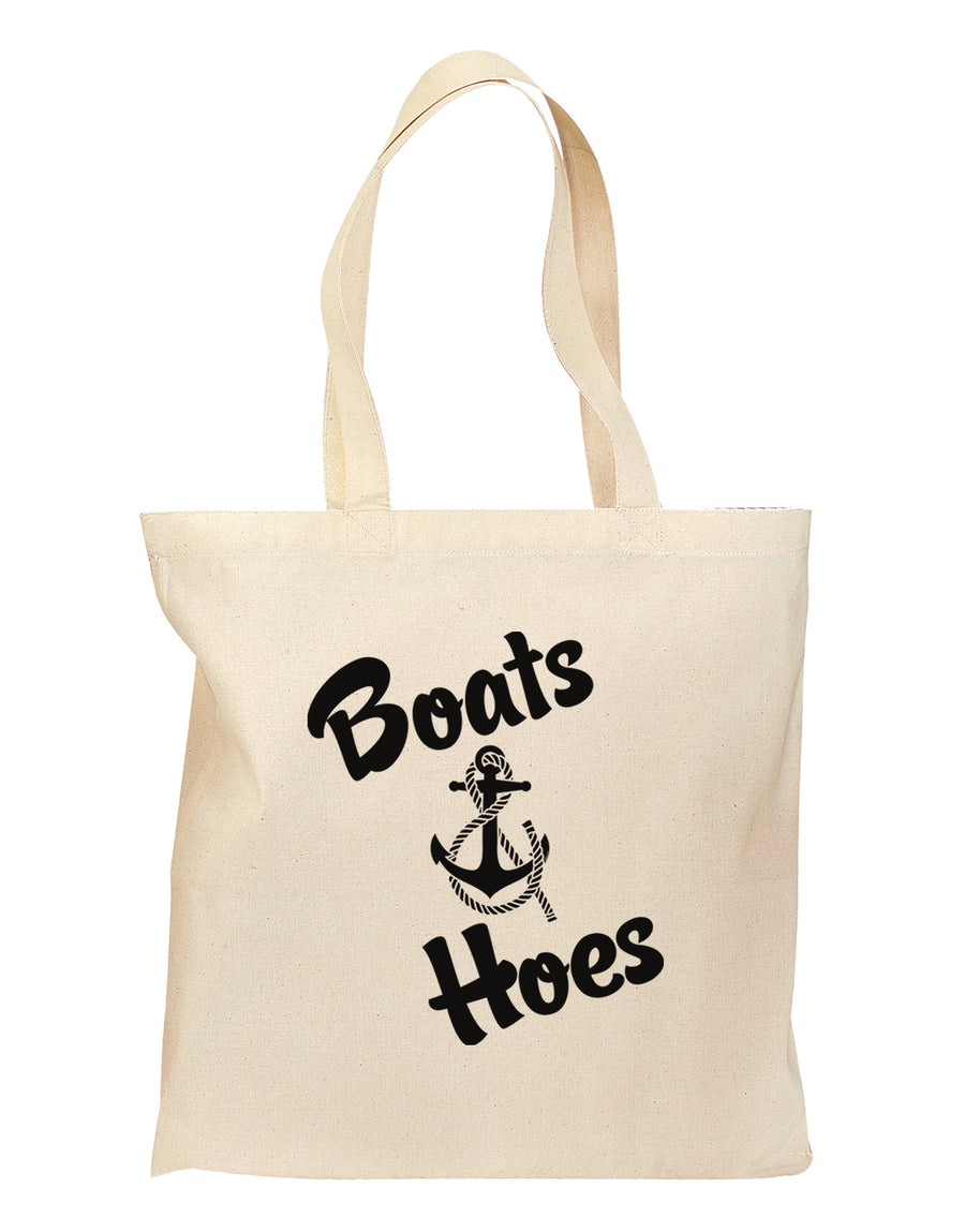 Boats and Hoes Grocery Tote Bag-Grocery Tote-TooLoud-Natural-Medium-Davson Sales