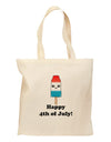 Happy 4th of July Popsicle Grocery Tote Bag-Grocery Tote-TooLoud-Natural-Medium-Davson Sales