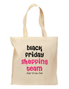 Black Friday Shopping Team - Shop Til You Drop Grocery Tote Bag-Grocery Tote-TooLoud-Natural-Medium-Davson Sales