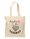 Wife of Veteran Grocery Tote Bag-Grocery Tote-TooLoud-Natural-Medium-Davson Sales