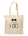 I Said I Do - Groom Grocery Tote Bag-Grocery Tote-TooLoud-Natural-Medium-Davson Sales