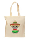 Cat with Sombrero and Poncho Grocery Tote Bag by TooLoud-Grocery Tote-TooLoud-Natural-Medium-Davson Sales