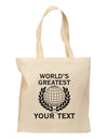 Personalized Worlds Greatest Grocery Tote Bag by TooLoud-Grocery Tote-TooLoud-Natural-Medium-Davson Sales