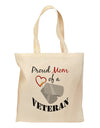 Mom of Veteran Grocery Tote Bag-Grocery Tote-TooLoud-Natural-Medium-Davson Sales