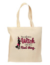 Witch - Bad Thing Grocery Tote Bag-Grocery Tote-TooLoud-Natural-Medium-Davson Sales