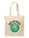 Go Green - Planet Earth Grocery Tote Bag-Grocery Tote-TooLoud-Natural-Medium-Davson Sales