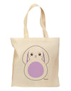 Cute Bunny with Floppy Ears - Purple Grocery Tote Bag by TooLoud-Grocery Tote-TooLoud-Natural-Medium-Davson Sales