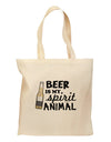 Beer Is My Spirit Animal Grocery Tote Bag-Grocery Tote-TooLoud-Natural-Medium-Davson Sales