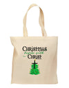 Begins With Christ Grocery Tote Bag-Grocery Tote-TooLoud-Natural-Medium-Davson Sales