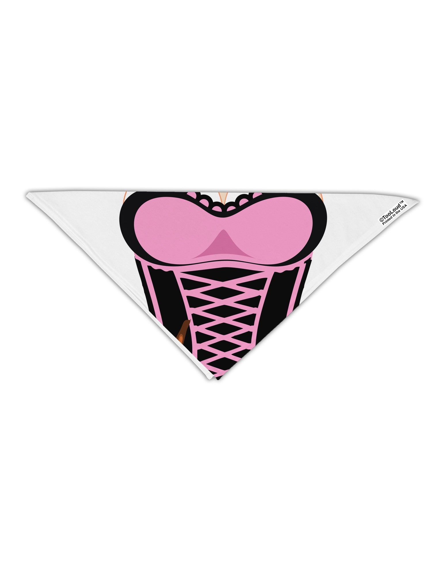 French Maid Pink AOP Adult 19&#x22; Square Bandana All Over Print-Square Bandanas-TooLoud-White-One-Size-Adult-Davson Sales