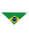 Brazil Flag AOP Adult 19&#x22; Square Bandana All Over Print-Square Bandanas-TooLoud-White-One-Size-Adult-Davson Sales