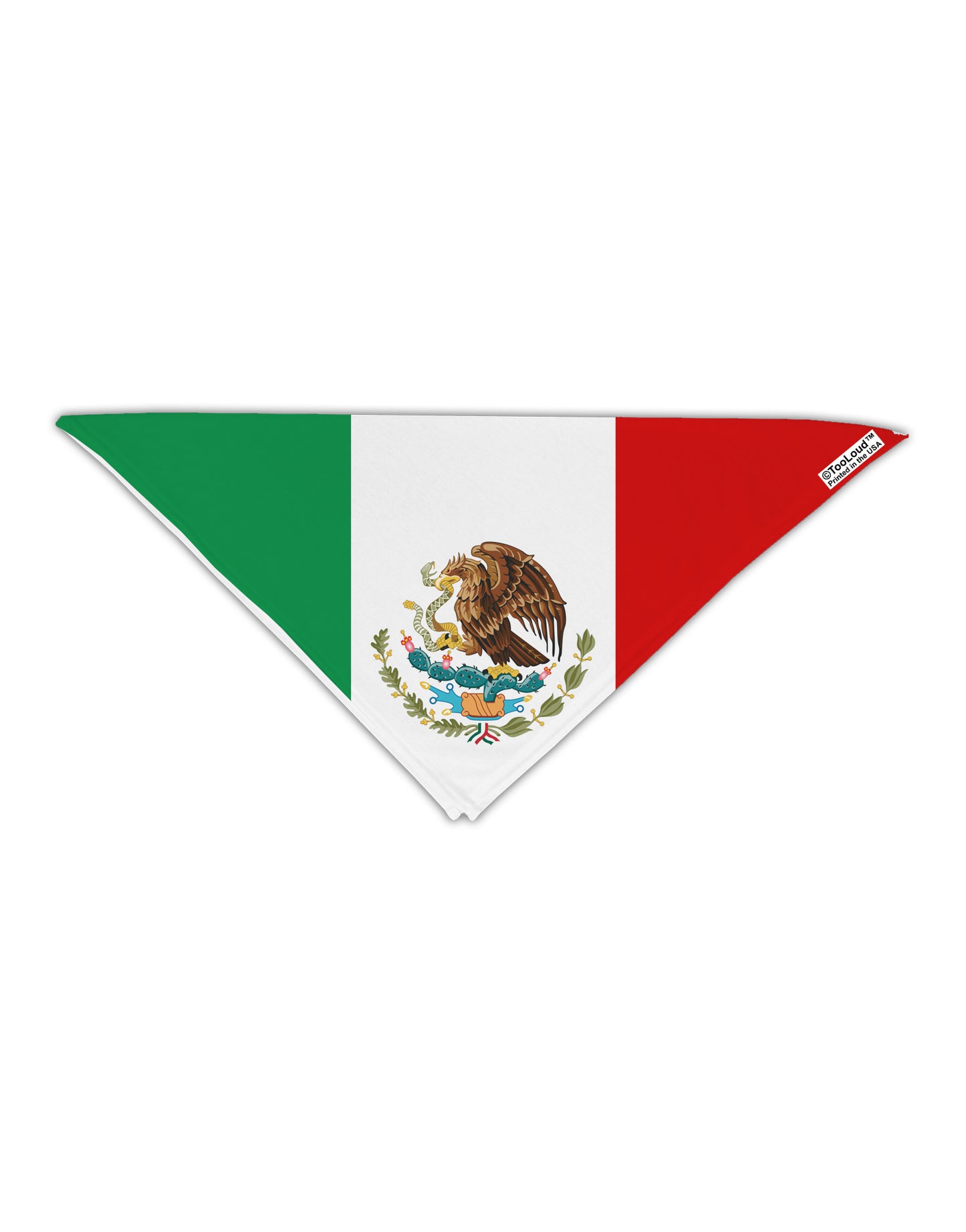 Mexico Flag AOP Adult 19" Square Bandana All Over Print-Square Bandanas-TooLoud-White-One-Size-Adult-Davson Sales