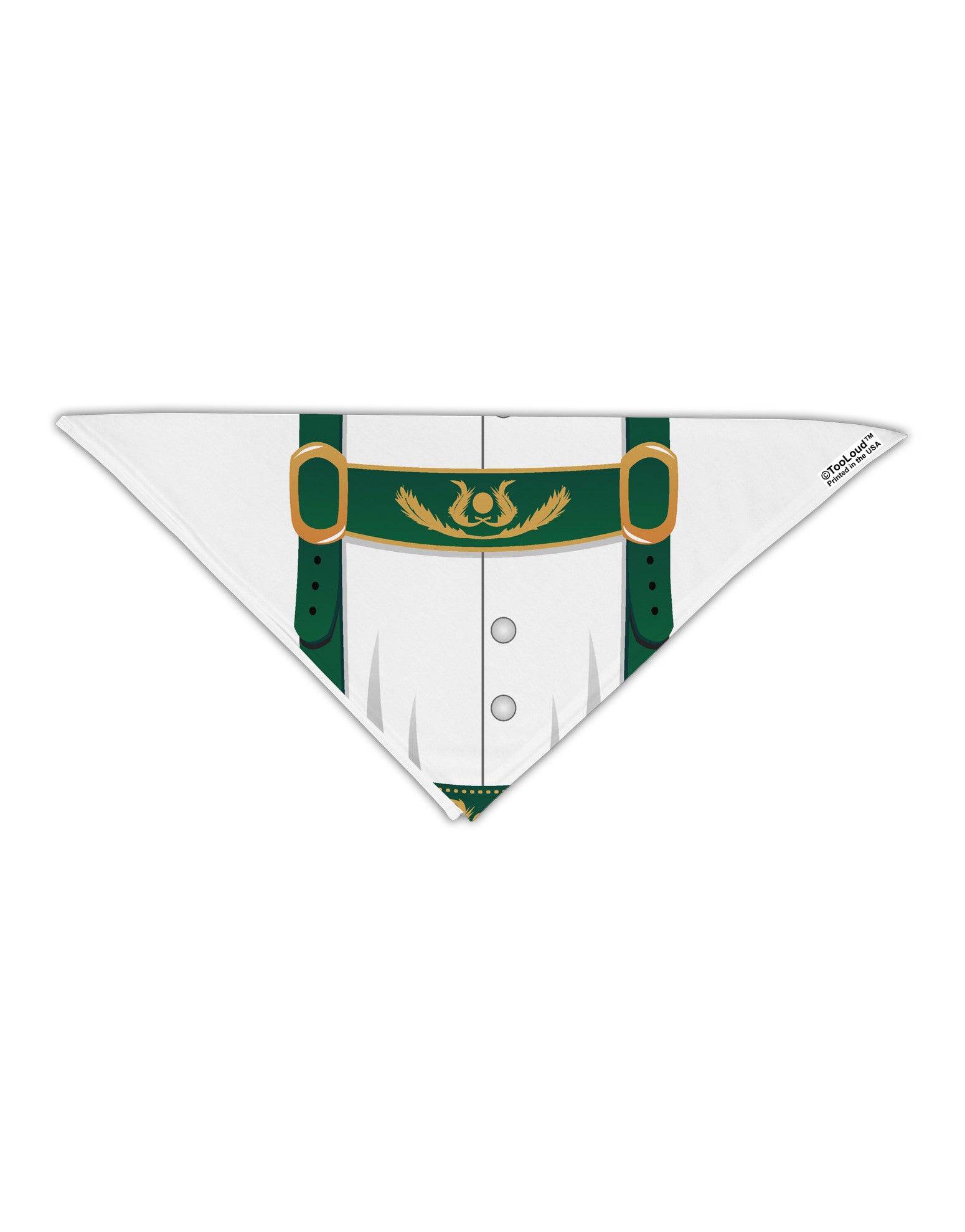 Lederhosen Costume Green Adult 19&#x22; Square Bandana All Over Print-Square Bandanas-TooLoud-White-One-Size-Adult-Davson Sales